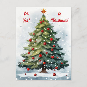 Yes to Christmas! Postcard