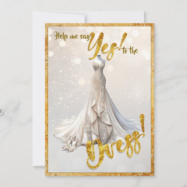 Yes to the Dress Invitation (Front)