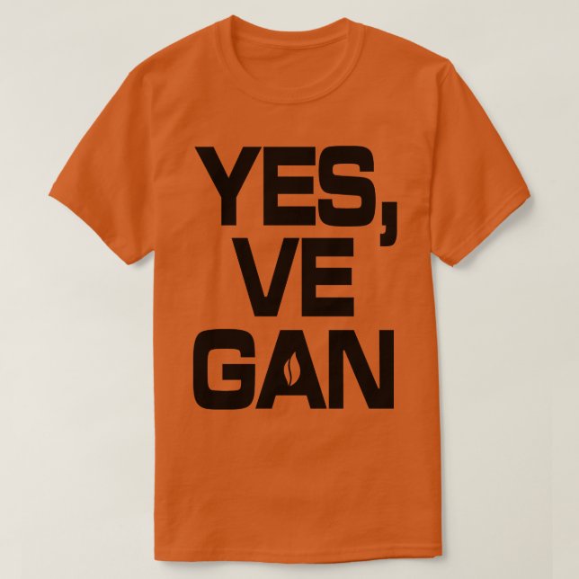 Yes VE GAN T-Shirt (Design Front)