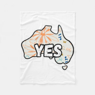 Yes Vote To The Voice Uluru Statement To Parliamen Fleece Blanket