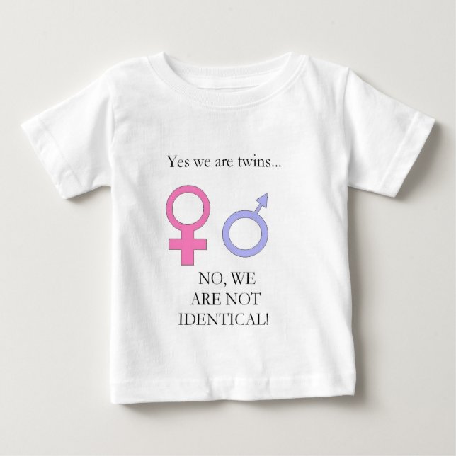 Yes we are twins baby T-Shirt (Front)