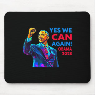 Yes We Can Again Obama 2028 Political Campaign Mouse Pad