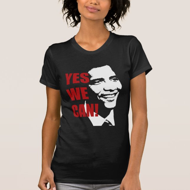 Yes We Can Barack Obama shirt (Front)