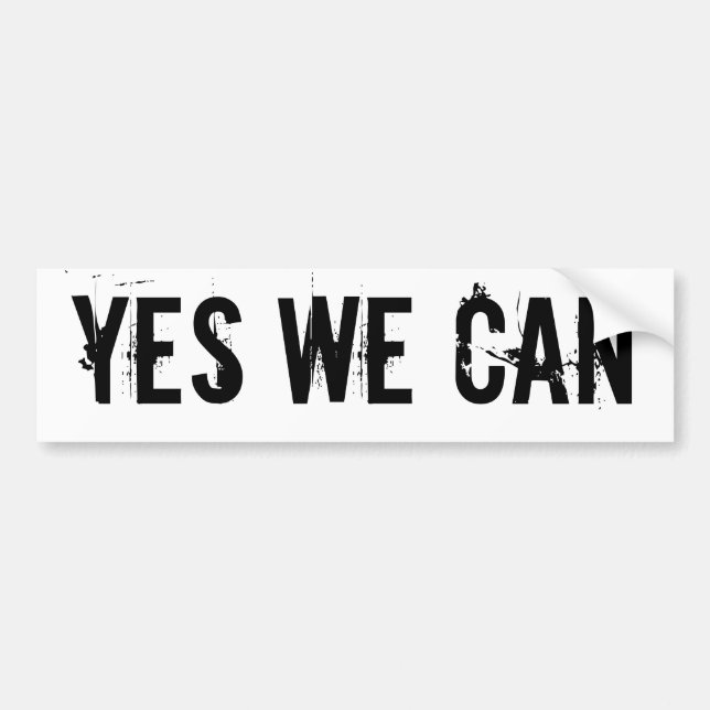 YES WE CAN - bmp sticker txt (Front)