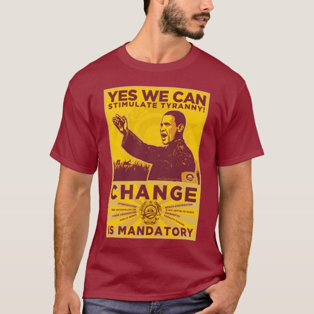 Yes We Can! Comrade Obama Spoof Shirt (Front)