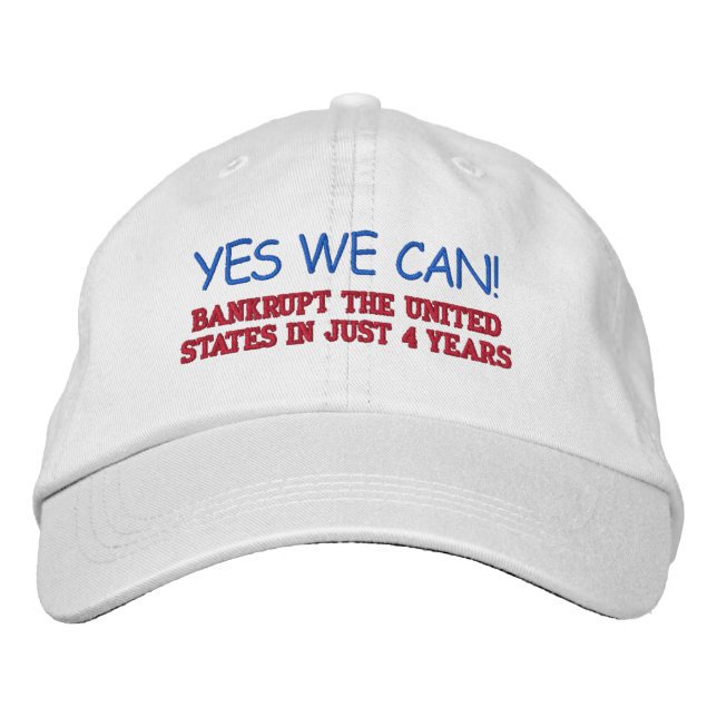 YES WE CAN! EMBROIDERED HAT (Front)