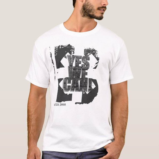 'Yes We Can!' OBAMA 2008 T-SHIRT (Front)