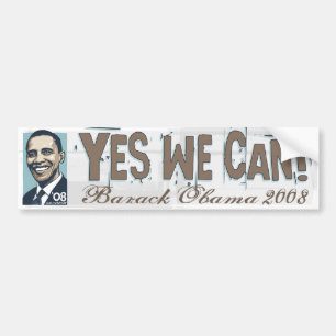 Yes We Can! Obama  Bumper Sticker