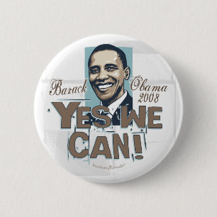 Yes We Can! Obama  Button