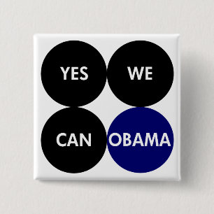 Yes We Can Obama Pin