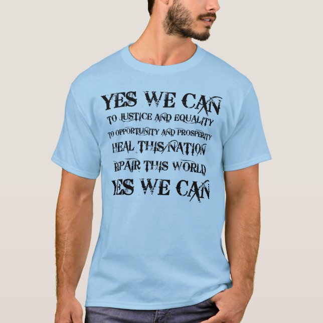 Yes We Can T-Shirt (Front)