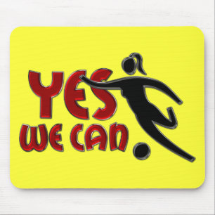 YES WE CAN - Women Soccer Mouse Pad