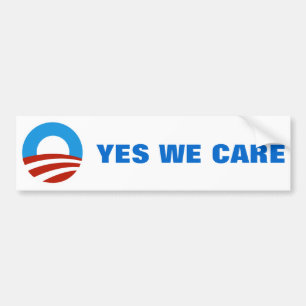 YES WE CARE BUMPER STICKER
