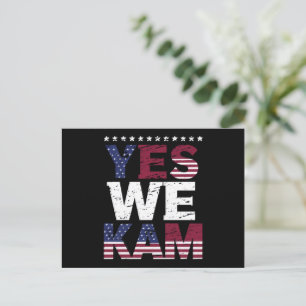 Yes We Kam Saying Quote Postcard