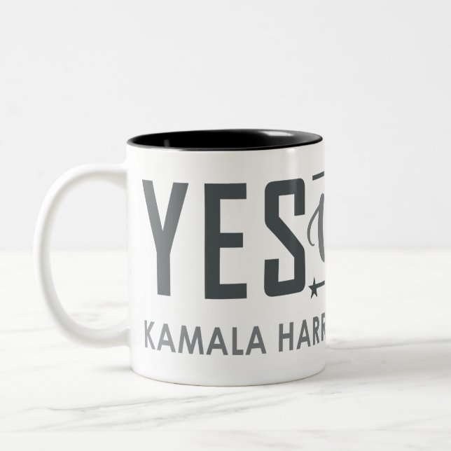 YES WE KAM! Two-Tone COFFEE MUG (Left)