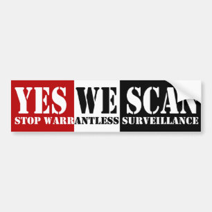 Yes We Scan Bumper Sticker