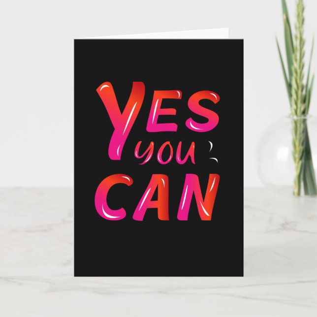 Yes you can card (Front)