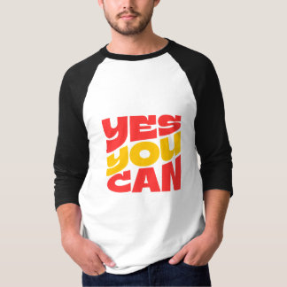 Yes You Can long sleeves motivational  T-Shirt