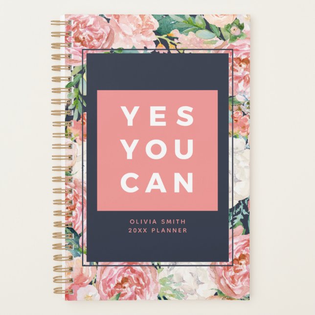 Yes You Can | Personalised Planner (Front)