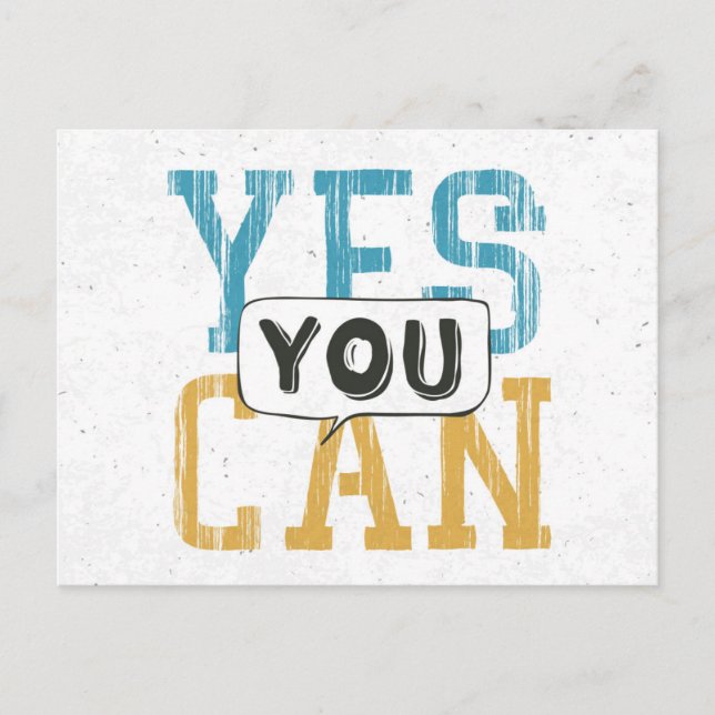 Yes You Can Postcard (Front)