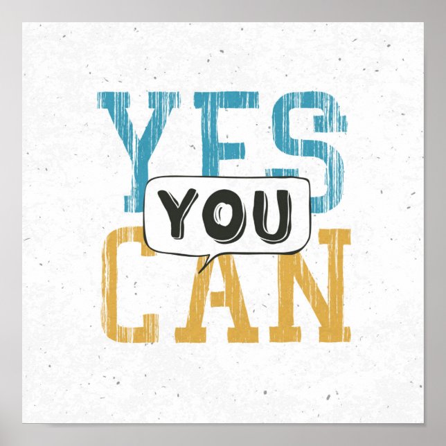 Yes You Can Poster (Front)