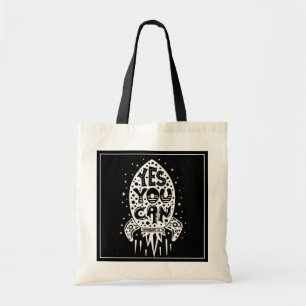 Yes You Can Rocketship Tote Bag