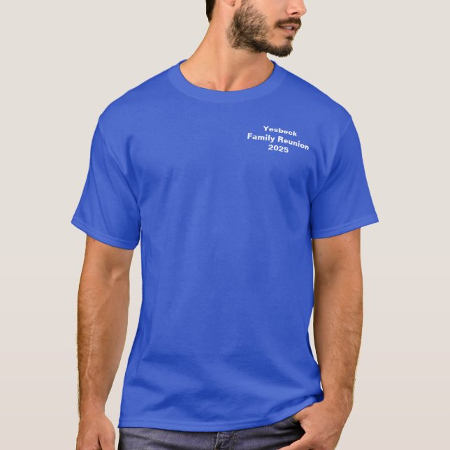 Yesbeck Family Reunion 2025 Shirt (Front)