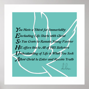 Yeshua Christian Poem Poster