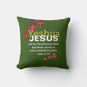 YESHUA JESUS Christian Christmas Cushion