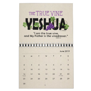 YESHUA Jesus Hebrew Jewish Name Christian Messiah Calendar
