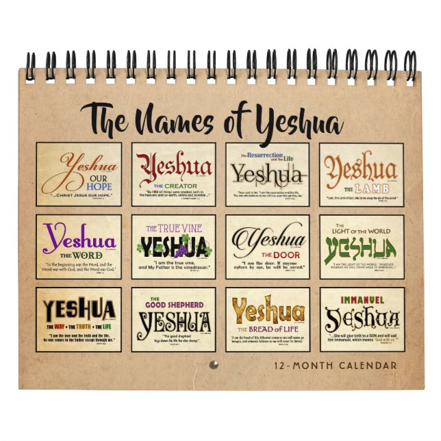 Yeshua Jesus Messianic Calendar (Cover)