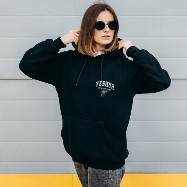 Yeshua Lord Redeemer Saviour Retro Typography  Hoodie (Creator Uploaded)