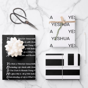 Yeshua Poem Christian Wrapping Paper Sheet