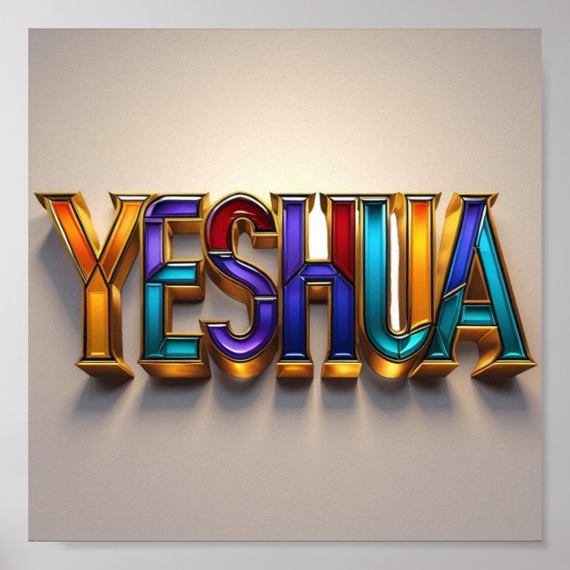 Yeshua Poster Print | Ai design Matte Wall Art  (Front)