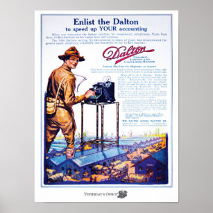 Yesterday'sOffice: Dalton Adding Machine Ad Poster