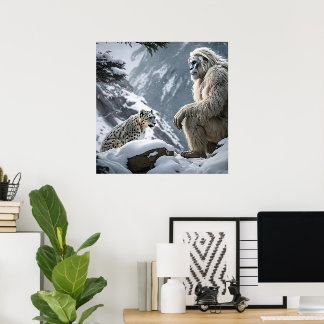 Yeti and The Snow Leopard Poster