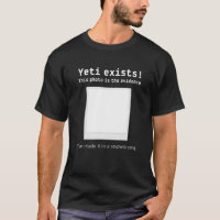 Yeti Exists, Photo Proof, Funny Winter Mountain