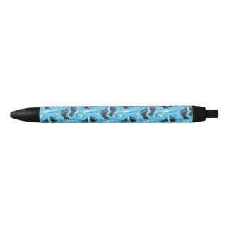 Yeti footprint design Serving Tray Black Ink Pen