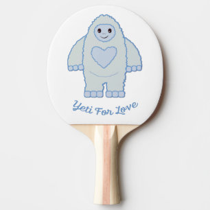 Yeti for Love Ping Pong Paddle