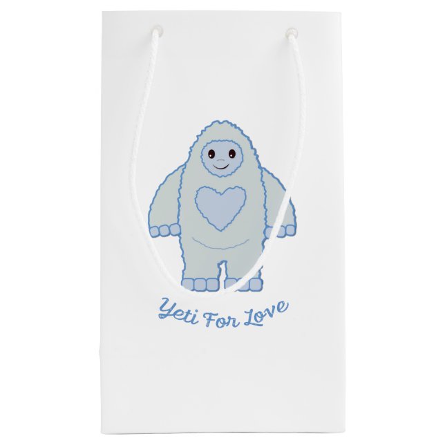 Yeti for Love Small Gift Bag (Back)