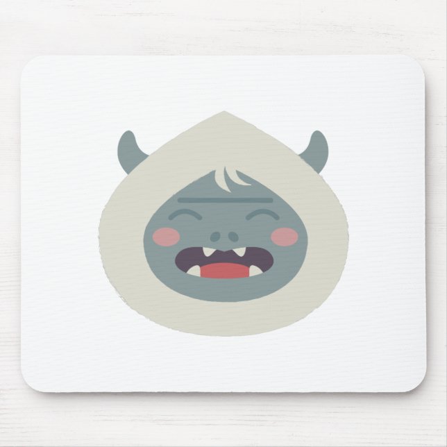 Yeti Head Mouse Pad (Front)