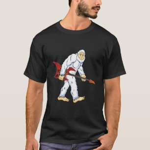Yeti I Believe Lover Monster Ape Man Electric Guit T-Shirt