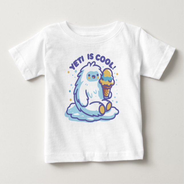Yeti is cool baby T-Shirt (Front)