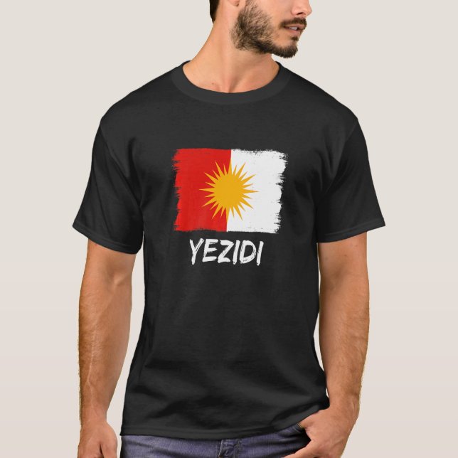 Yezidi Flag Ezidi T-Shirt (Front)