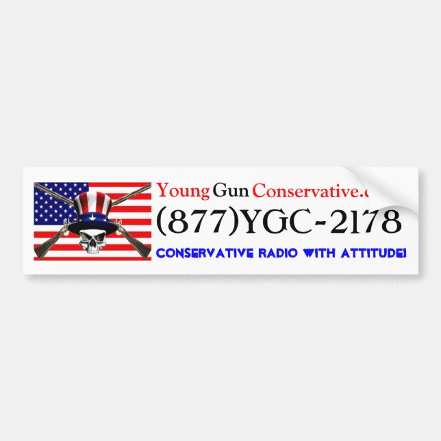 YGC Radio Bumper Sticker (Front)