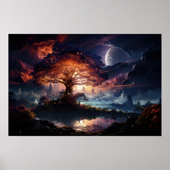 Yggdrasil At Worlds End Poster (Front)