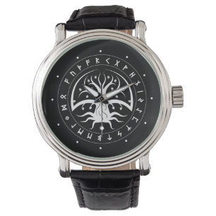 Yggdrasil Circle Runes Watches (Dots)