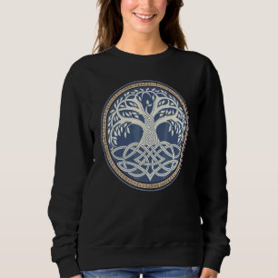 Yggdrasil Nordic Viking Valhalla Asgard Pagan Tree Sweatshirt