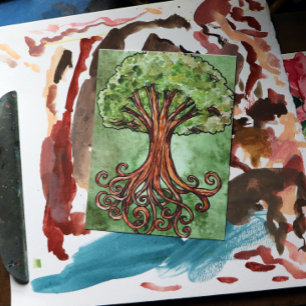 Yggdrasil Tree Norse Mythology Postcard