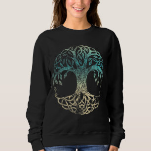 Yggdrasil Tree Of Life Norse Viking Symbol Worn Co Sweatshirt